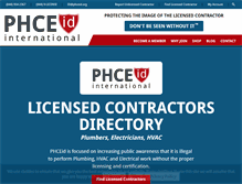 Tablet Screenshot of phceid.org
